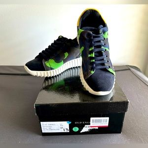 Old England camouflage print sneakers